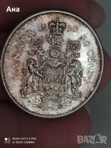 50 цента 1964 г Канада сребро

, снимка 7 - Нумизматика и бонистика - 41736876