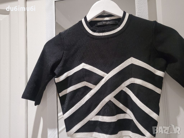 Къса блуза Guess, снимка 2 - Блузи с дълъг ръкав и пуловери - 36519815