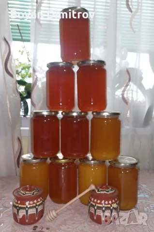 Здравейте, продавам буркани с мед (смесени) , 7 евро на буркан. Ако имате интерес пишете за Варна!, снимка 2 - Пчелни продукти - 55794709