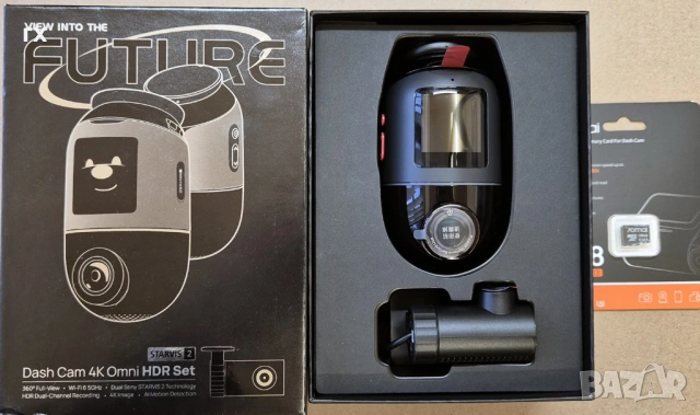 Видеорегистратор Xiaomi 70mai 4K Omni X800 + задна камера RC14 128гб, снимка 2 - Аксесоари и консумативи - 53856078