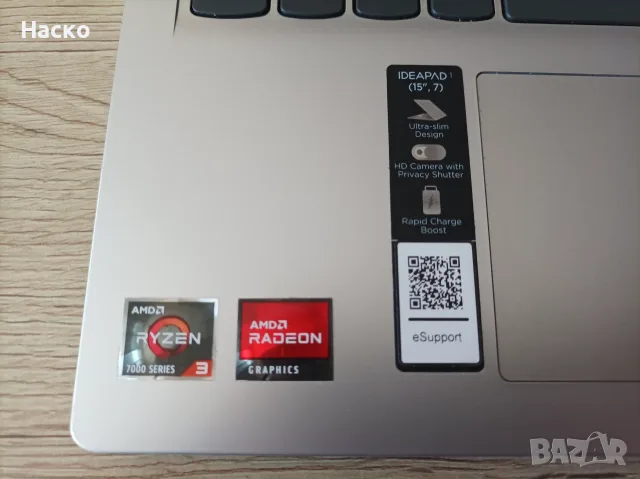 Лаптоп Lenovo IdeaPad 1 15AMN7 ,Amd Ryzen 3 7320U, 8Gb ram,512 ssd, windows 11 pro, снимка 5 - Лаптопи за дома - 56163006
