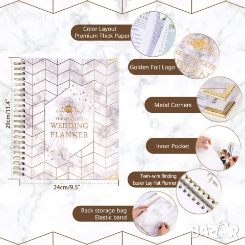 Книга за сватбен план и органайзер за булка, снимка 3 - Други - 41867761