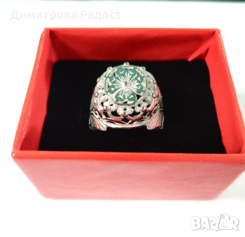 Сребърен пръстен класика ретро унисекс! Състояние ново! 