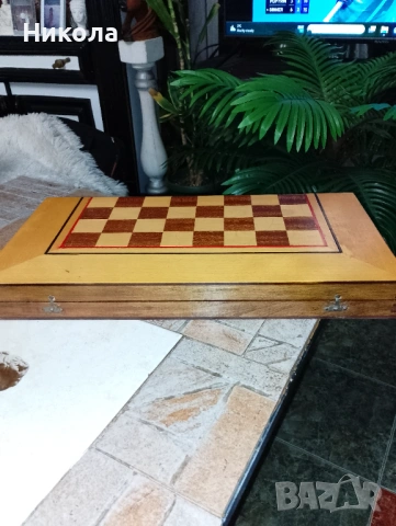 Шах табла48/48 с дърв. фигури пулове,куфар за пикник , снимка 4 - Шах и табла - 47672764