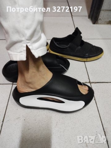 2023 Нови летни чехли- плъзгачи на платформа,дебела подметка,меки EVA кухи, снимка 2 - Джапанки - 41246151