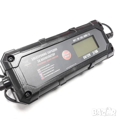Деветстепенно зарядно за акумулатор 6V/12V с LCD дисплей, снимка 2 - Аксесоари и консумативи - 55865422