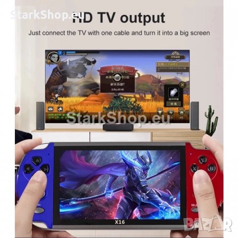  Игрова Конзола PSP X16 с голям дисплей 6.5″ и 20 000 игри, снимка 7 - Играчки за стая - 39197962
