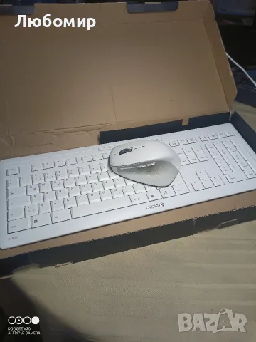 Безжична клавиатура и мишка Cherry Stream Desktop Comfort 2.4 GHz връзка, тихи клавиши 
