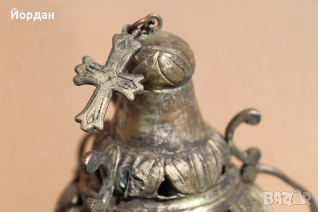 Възрожденско сребърно кандило , снимка 4 - Антикварни и старинни предмети - 36335496