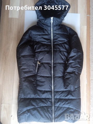 Яке дълго Палто топло с качулка размер S