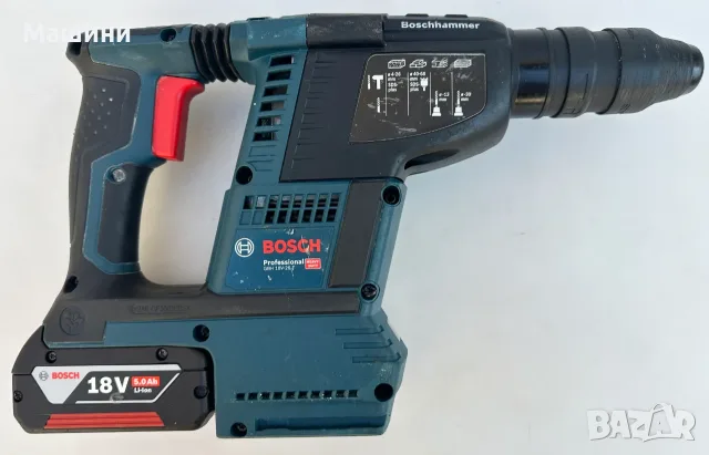 BOSCH GBH 18V-26 F - Безчетков перфоратор 2x18V 5.0Ah 2.6J перфектен!, снимка 3 - Перфоратори - 55806148