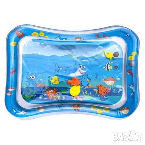 Надуваема водна постелка за игра / Надуваема водна подложка за бебе, снимка 6 - Надуваеми играчки - 44823309