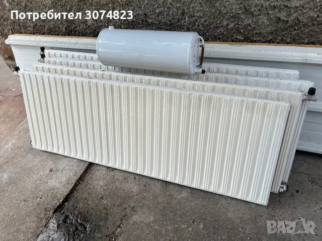 Продавам Панелни радиатори стоманени Стражишки 160/55 4бр.с кранове и разширител 