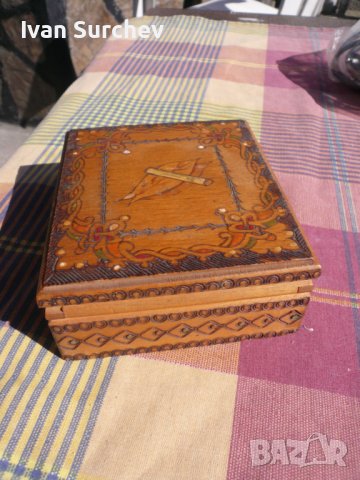 ДЪРВЕНА ТАБАКЕРА ОТ СОЦА, снимка 14 - Други ценни предмети - 40980827