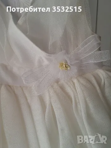Комплект бебешка рокля и лента за коса, снимка 3 - Бебешки рокли - 49286822