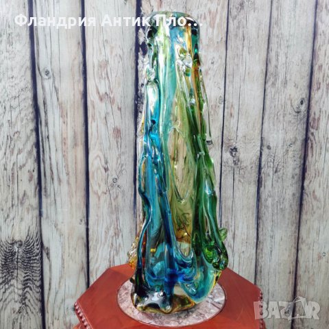 Голяма ваза "Океански лед" , снимка 2 - Вази - 41264375