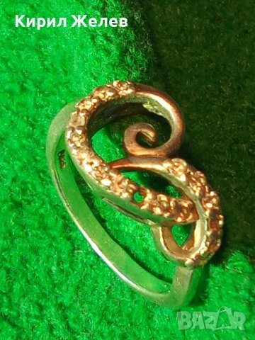 СКЪПОЦЕНЕН АЖУРНА ИЗРАБОТКА СРЕБЪРЕН АР ДЕКО СТИЛ ПРЪСТЕН СРЕБРО 925 с ИСКРЯЩИ ЦИРКОНИ 26447