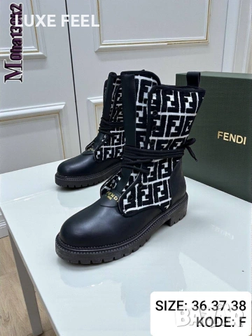 FENDI ⚜️ Дамски Боти , снимка 2 - Дамски боти - 53153393