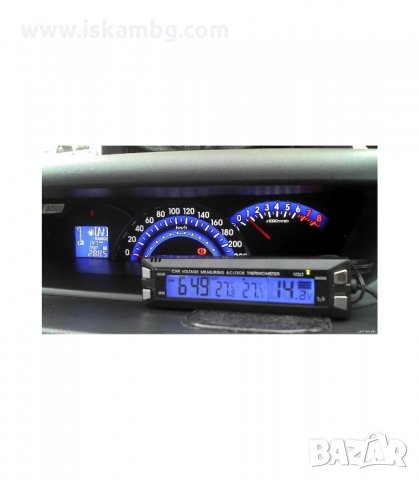 ЧАСОВНИК ЗА КОЛА С ТЕРМОМЕТЪР И ВОЛТМЕТЪР - код E30, снимка 8 - Аксесоари и консумативи - 34068518