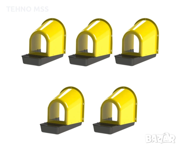 Гнездо, Полог за кокошки NG07 (К-кт от 5 БРОЯ) ЖЪЛТ, ЗЕЛЕН, снимка 2 - За птици - 52548355