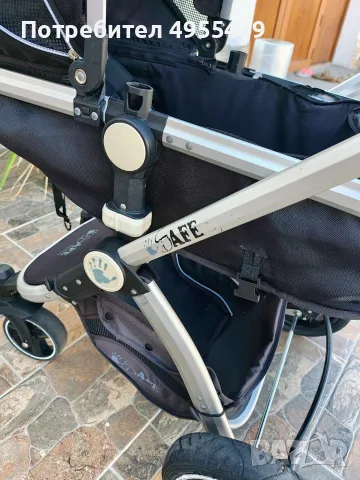  i-Safe System Black Trio Travel System 3-в-1 – комбинирана бебешка количка с кош/седалка, кошче за , снимка 17 - Детски колички - 56194526