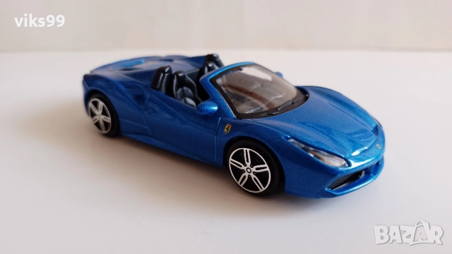Bburago Ferrari 488 Spider - Мащаб 1:43, снимка 6 - Колекции - 52430489