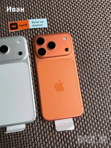 НОВИ❗️USA 🇺🇸 ГАРАНЦИЯ❗️256Gb⚠️E-sim iPhone 17 Pro / Silver • Cosmic Orange ЛИЗИНГ TBI, снимка 3 - Apple iPhone - 53698505