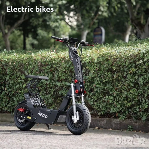 HEZZO F8 – Електрическа тротинетка 10000W, 150 км пробег, 100 км/ч, снимка 2 - Велосипеди - 50940243