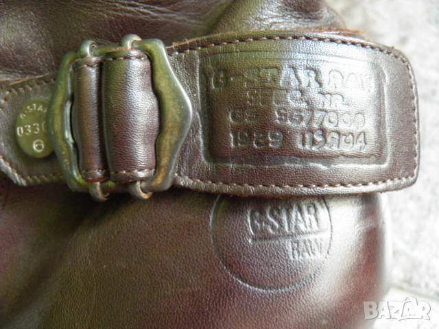 G-star оригинални дамски ботуши от естествена кожа Uk4/37, снимка 10 - Дамски ботуши - 53246327