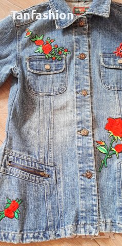 Дамско дънково яке, снимка 3 - Якета - 41935355