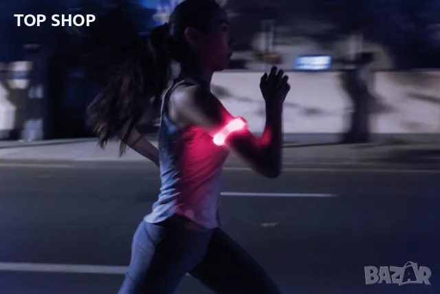 Предпазна каишка с вграден светодиод XD Design, Полиуретан, Червен, 22, 2 x 1 x 5, 4см, снимка 6 - Други - 48160366