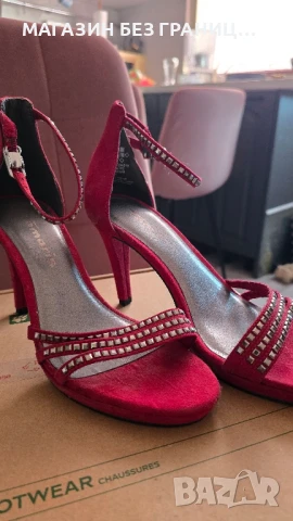 Дамски обувки на токчета! ЧЕРВЕНИ, снимка 1