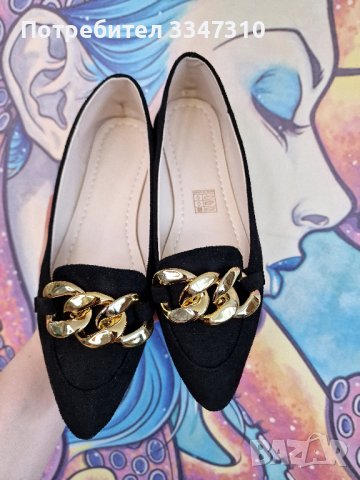 Прекрасни Обувки със Златна Верига за Акцент, снимка 2 - Дамски ежедневни обувки - 41384170