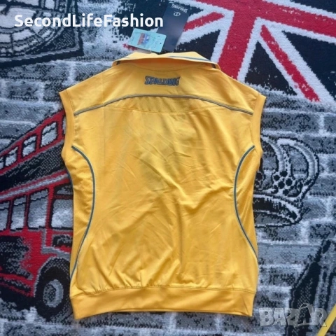 Дамска тениска Spalding True To The Game Cooldry жълта размер S, снимка 6 - Тениски - 53274985