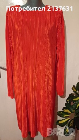 НОВА ! ДАМСКА ЧЕРВЕНА РОКЛЯ - Размер XL/ XXL , снимка 2 - Рокли - 44219159