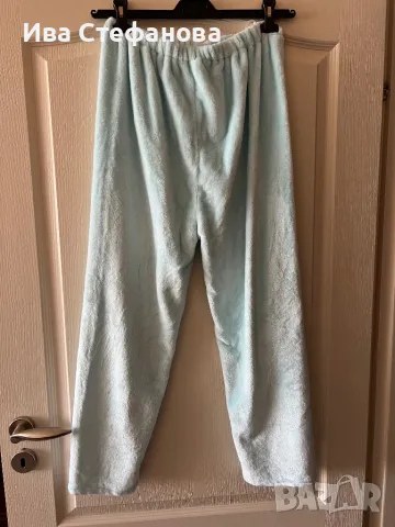 полар поларени меко топъл висока талия ново универсален размер домашно долнище бебешко синьо, снимка 7 - Нощници - 48086022