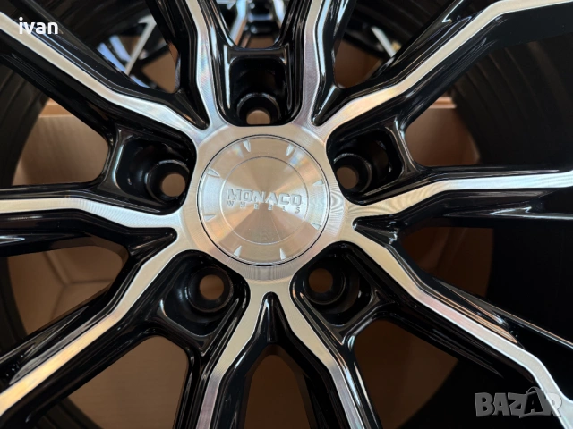 4 бр. чисто нови алуминиеви джанти Monaco 19" 5x114.3 , централен отвор 64.1 , ET40, 8,5J, снимка 5 - Гуми и джанти - 53873058