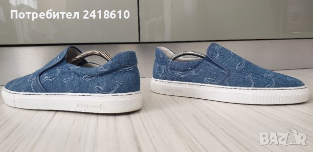 Jacob Cohen Embroidered - Logo Denim Sneakers Italy Mens Size 42/27см ОРИГИНАЛ!, снимка 12 - Спортни обувки - 41063351