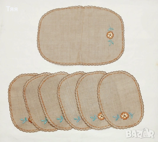 Комплект ленени салфетки за сервиране 