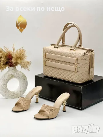 Chanel Дамски Сандали На Ток Шанел - Различни Цветове Код SEM-296, снимка 4 - Сандали - 55782997