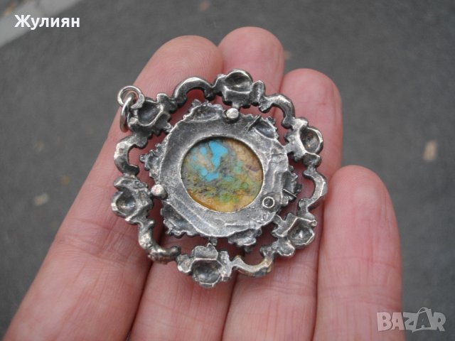 СТАРА ПОСРЕБРЕНА ВИСУЛКА , снимка 5 - Антикварни и старинни предмети - 42125249