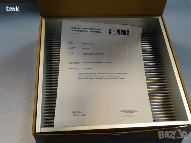 Лабораторни анализни сита CONTROLS MOD 47-D0418, снимка 7 - Други машини и части - 36375233