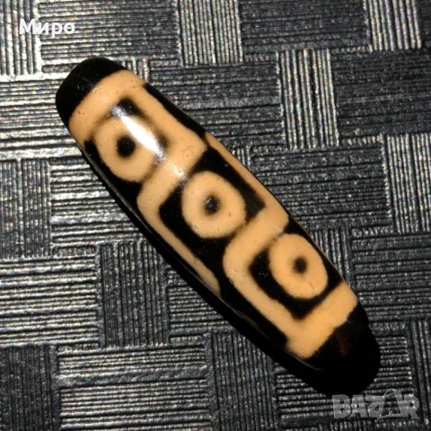 ТОТЕМ ТАЛИСМАН ТИБЕТ НЕПАЛ ХИМАЛАИ ЕСТЕСТВЕН АХАТ ДЗИ МЪНИСТА ДЕВЕТ ОЧИ, снимка 2 - Други - 40875723