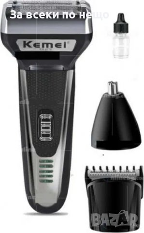 3в1 самобръсначка, тример и машинка за подстригване Kemei 6776, снимка 2 - Тримери - 36328602
