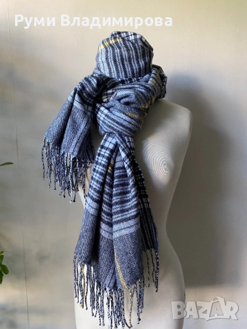 Сив шал/ различни видове, снимка 4 - Шалове - 42929818