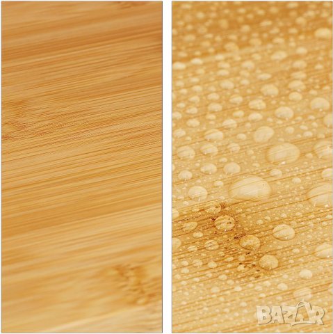 Бамбукова етажерка за баня Relaxdays, 2 рафта и 1 отделение с врата, баня и кухня., снимка 7 - Етажерки - 39975837