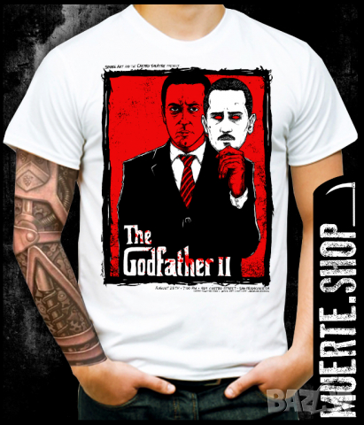 Тениска с щампа THE GODFATHER 2, снимка 1 - Тениски - 36149861