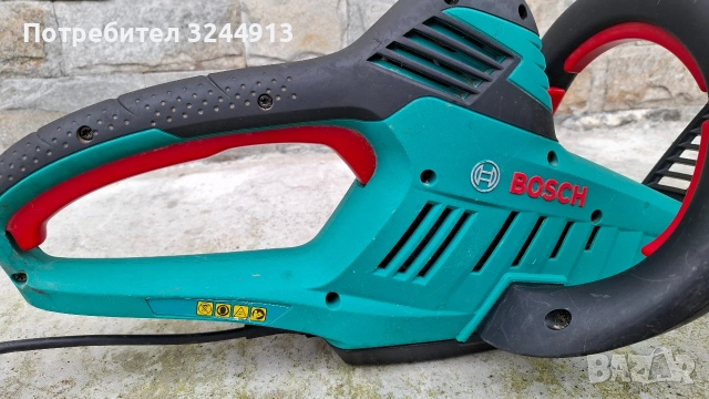 Мощен електрически храсторез Bosch AHS 550-50, снимка 8 - Градинска техника - 53787156