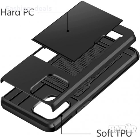 Нов защитен калъф кейс за iPhone 13/Pro/max Айфон, Samsung S22 Самсунг с Поставка за карта, снимка 5 - Калъфи, кейсове - 35795606