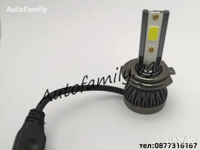 Mini H7 LED 7,600lm 40W COB, снимка 1 - Аксесоари и консумативи - 48137137